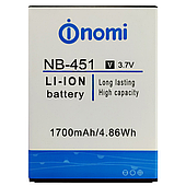 Оригінальний акумулятор NB-451 для Nomi i451 Twist 1700mAh