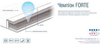 Матрац Чемпіон Форте 140х200 СонЛайн