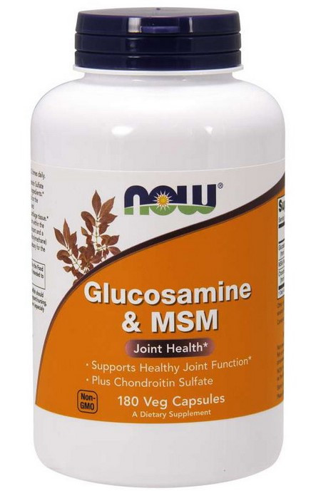 Now Foods Glucosamine & MSM 180 veg caps, фото 1