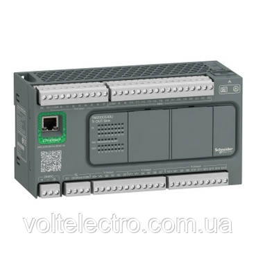 Контроллер TM200CE40T  - controller M200 40 I/O k transistor outputs +Ethernet 24 V DC power supply, фото 1