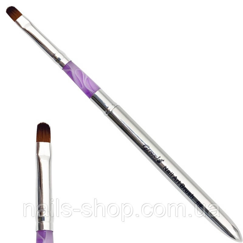 Кисть складная для геля №6 овал, фото 1