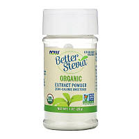 Натуральная стевия NOW Foods "Better Stevia Organic Extract Powder" органический порошок (28 г)