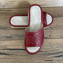 Шкіряні тапочки літні, жіночі ТЛЖ6