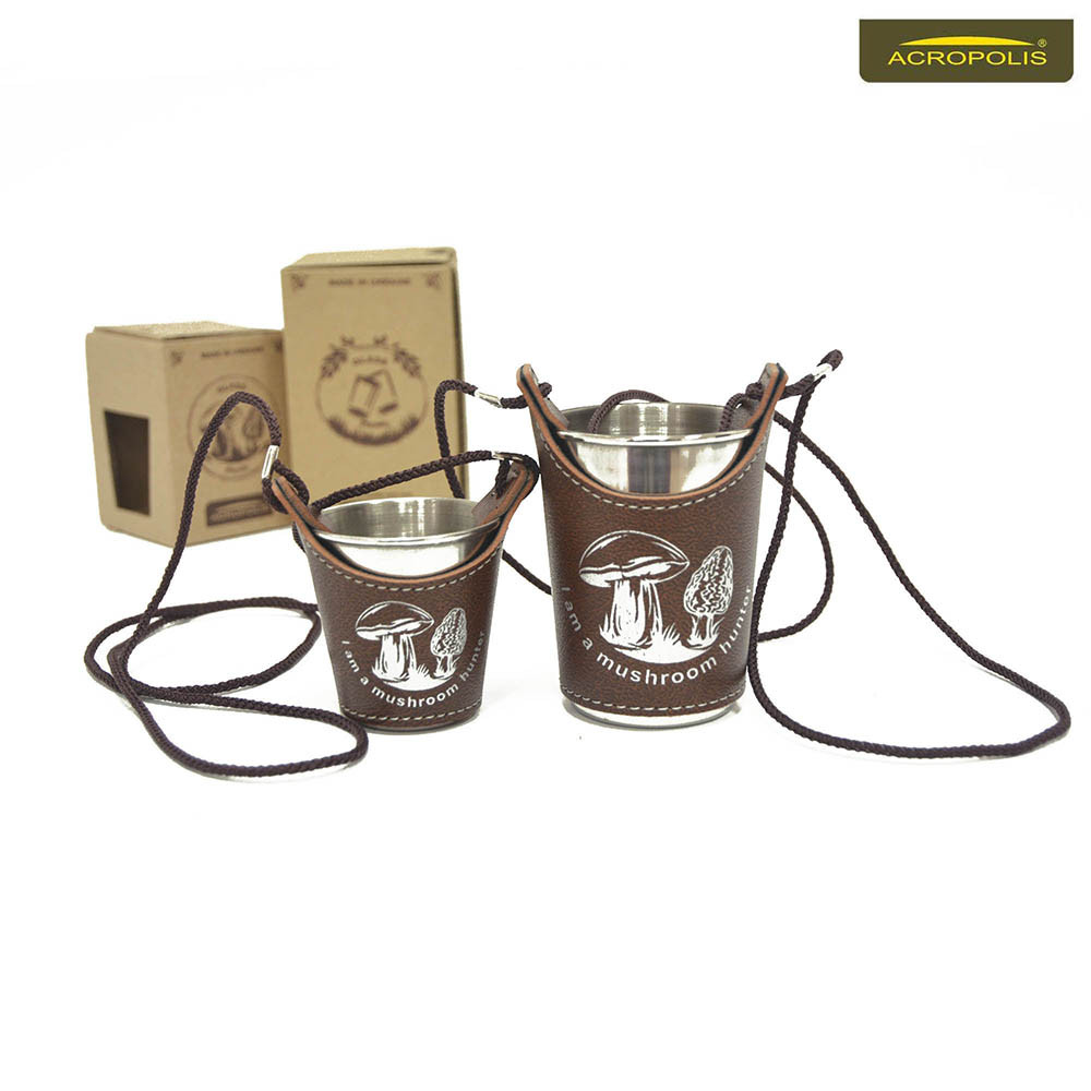 Подарунковий набір чарок в чохлі " I am a mushroom hunter" Acropolis PNCH-1zg