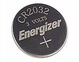 Батарейка Energizer CR2032 Lithium 3V 1 шт (відривний блістер по 5 шт.), фото 2