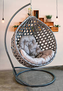 Підвісна гойдалка кокон Колібрі Kompred uk030/3 сірий