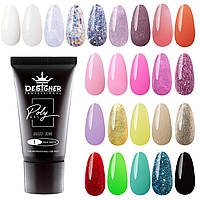 Полігель (Дизайнер Професіонал) для нарощування та зміцнення нігтів, 30 мл.