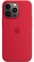 Чехол-накладка Silicone Case with MagSafe for iPhone 13 Pro Max, Product Red (HC)