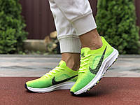 Женские летние текстильные салатовые кроссовки Nike Zoom. Легкие кроссовки найк