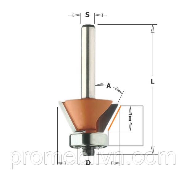 Фрези для зняття фаски з підшипником 910.260.11