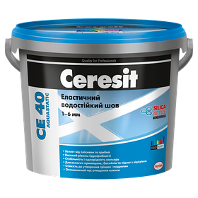 Ceresit CE 40/2 кг (природно-білий 03) Еластичний водостійкий шов до 6мм код 3214