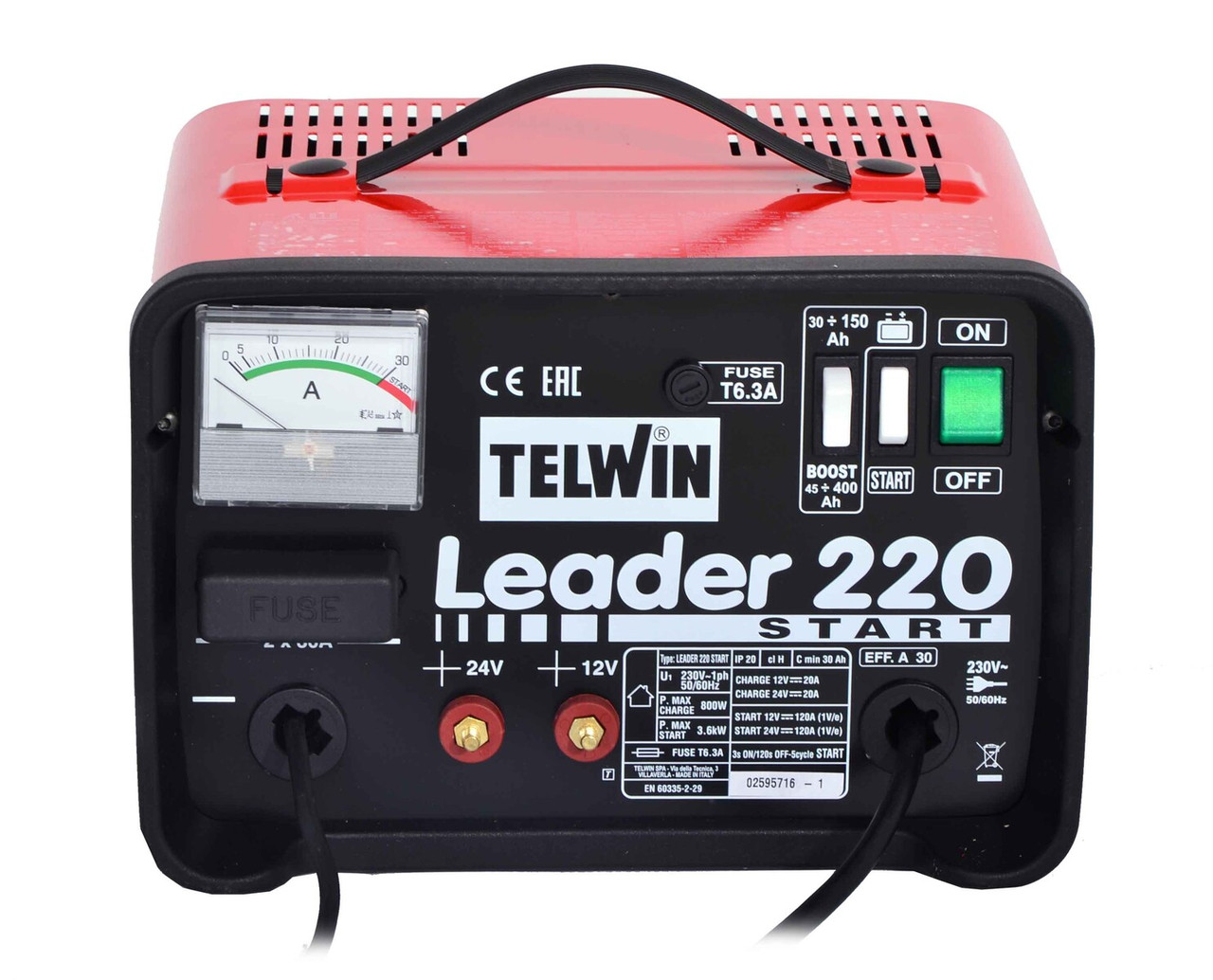 Пуско - зарядний пристрій 12-24 B - Telwin Leader 220 Start