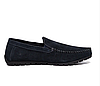 Чоловічі літні шкіряні кеди Legges Navy blue перфорація, фото 3