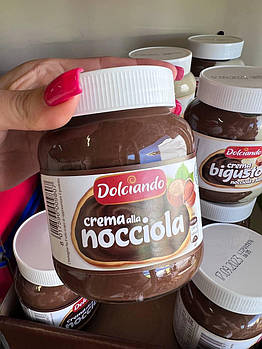Шоколадно-горіхова 🌰 паста Dolciando "Crema alla nocciola" 400гр. Італія
