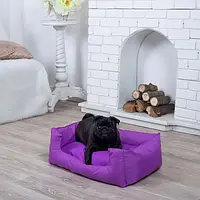 Лежанка для собаки Класик фіолетова L - 90 x 60