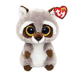 Дитяча м'яка іграшка TY Beanie Boos Єнот Oakie 15 см 36375