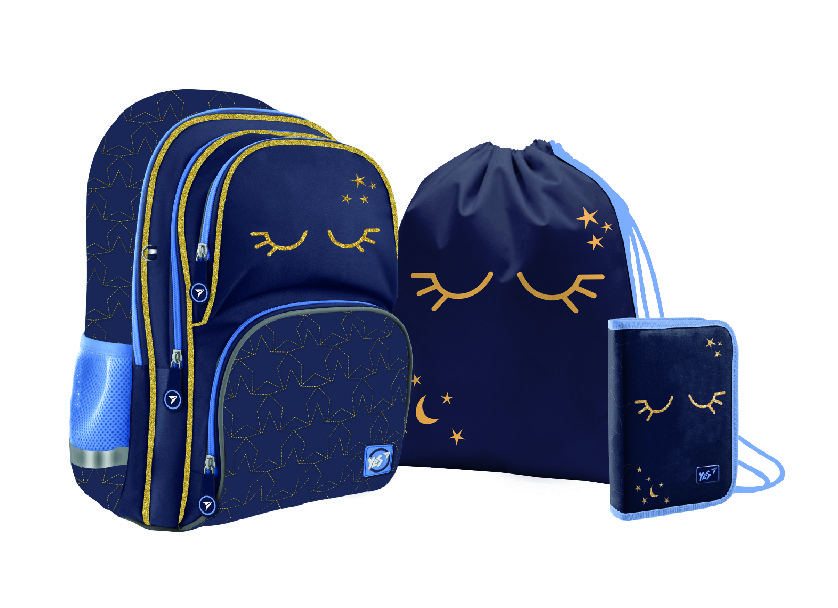 Шкільний набір 3 в 1 рюкзак, пенал, сумка Yes Juno Collection Sweet Dreams (557630)