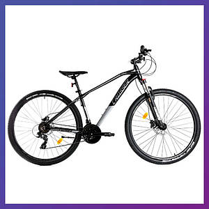 Велосипед гірський двоколісний зі швидкостями Crosser JAzzz 29 дюймів 21 рама Hydraulic LTWOO+SHIMANO чорний