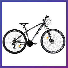 Велосипед гірський двоколісний зі швидкостями Crosser JAzzz 29 дюймів 19 рама Hydraulic LTWOO+SHIMANO чорний
