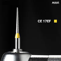 Алмазний бор CE-17EF. Міжпроксимальний (ISO 172/011), жовтий.