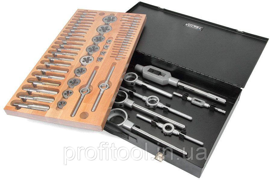 Набір Volkel мітчиків і плашок М3-4-5-6-7-8-9-10-11-12 -14-16-18-20-22-24 48006, фото 1