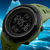 Армійський наручний годинник зелений протиударний водонепроникний Skmei Оригінал, фото 8