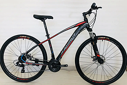 Велосипед Azimut Nevada 24"15 D Чорно-червоний