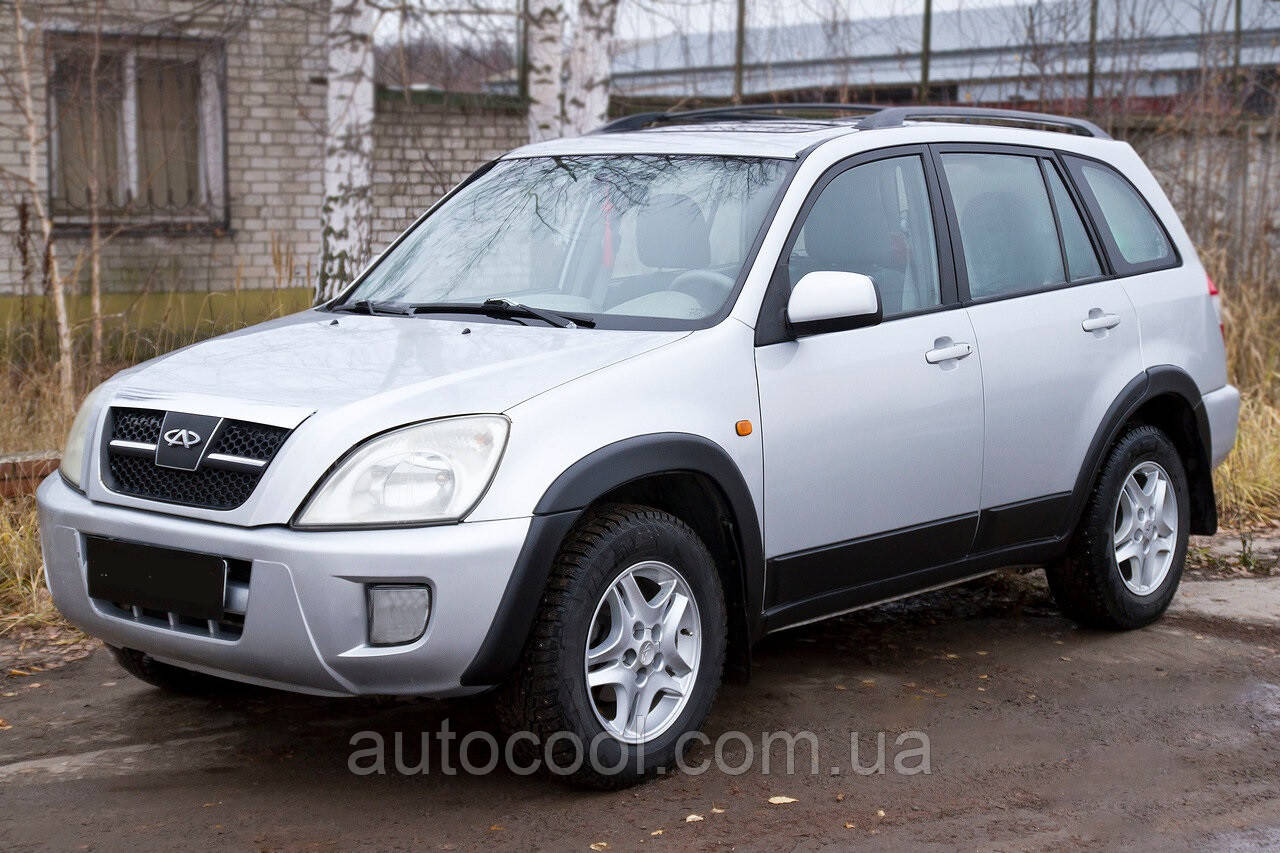 Захисний комплект ( молдинги + накладка на арки + пороги ) Chery Tiggo (Т11) I 2005-2013 р. в. Чері Тіго