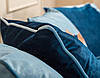 Дитячий диван для хлопчика MeBelle DORRIE 90х190 з висувними ящиками, синій, блакитний велюр, рогожка, фото 5