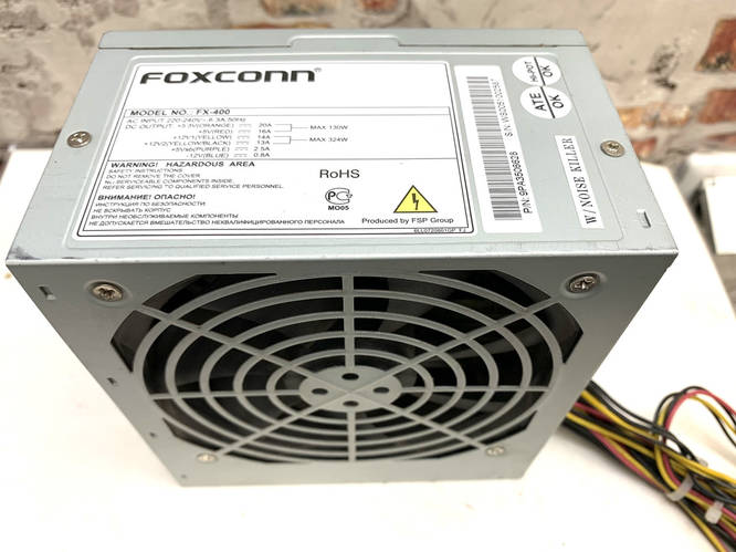 Купить Блок питания FOXCONN FX-400 400W ATX12V 2.3, 1 вентилятор (120 ...
