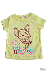 ОПТОМ Футболка жовта "Bambi" для маленької дівчинки (92 см.)  WeWe 2125000780122