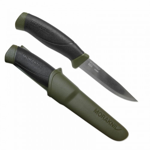 Нож MORA Morakniv Companion MG Stainless зеленый Military Sweden
