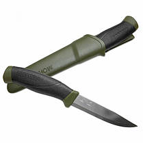 Нож MORA Morakniv Companion MG Stainless зеленый Military Sweden, фото 3