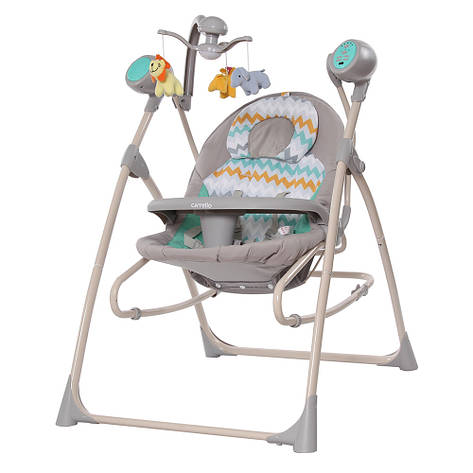 Колиска-гойдалка Carrello Nanny 3в1 CRL-0005 Grey Wave гойдалка для новонароджених, фото 1