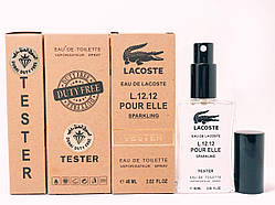 Тестер Eau De Lacoste L. 12.12 Pour Elle Sparkling ( Лакоста Спарклинг) 40мл