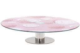 Підставка скляна для торта, обертається для сервірування столу Ø 300 мм