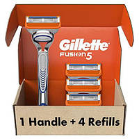 Бритвы Gillette Fusion5 для мужчин, 1 бритва Gillette, 4 сменных кассеты для бритья