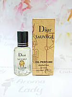 Оригинальные масляные духи мужские Christian Dior Sauvage (Кристиан Диор Саваж) 12 мл