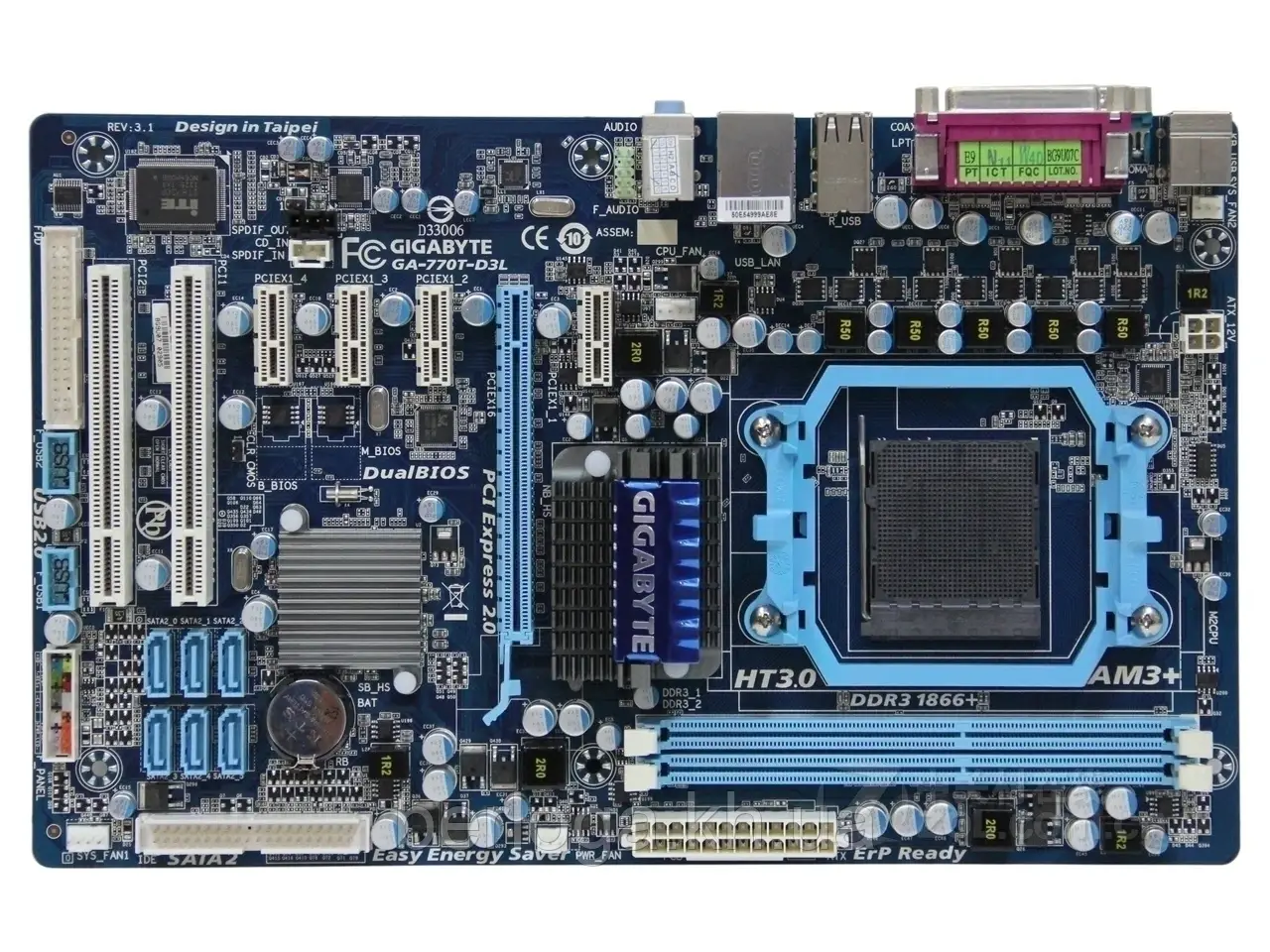 Материнська плата Gigabyte GA-770T-D3L