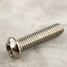 Гвинт М6х25 ISO 7380 А2 з напівкруглою головкою і внутрішнім шестигранником з нержавіючої сталі, фото 2