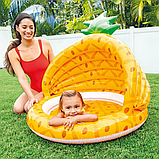 Дитячий надувний басейн Ананас на 45л Intex якісний для дому, фото 4