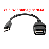 Кабель-перехідник OTG гніздо USB на USB type-C (тип С), фото 3