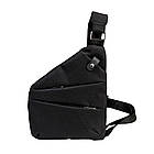 Тактичний набір 2в1: Тактична сумка Cros Body, через плече, слінг кобру, чорний + Ніж тактичний, фото 2