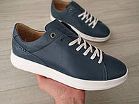 Спортивные туфли мужские кожаные синие IKOC. Кожаные туфли весна осень Икос ІКОС в синем цвете