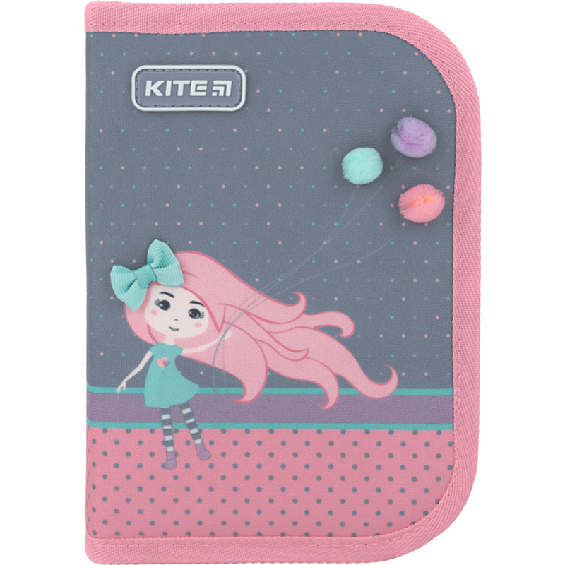 Пенал з наповненням Kite Pretty Girl 1 відділення 2 відвороти К22-622H-5, фото 1