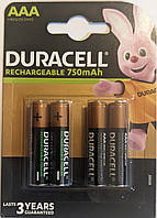 Акумулятор Duracell Recharge AAA/(HR03), 750mAh, LSD Ni-MH (4 бат. на блістері) ціна за один блістер