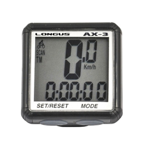 Велокомп'ютер LONGUS AX-3, 13 функцій (чорн) Special Edition
