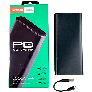 Зовнішній акумулятор Power Bank Hytech HP-S20PD 20000 mAh чорний