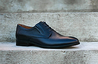 Туфли мужские осенние в черном цвете Икос ІКОС. Дерби туфли мужские кожаные весенние черные IKOC