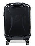 Валіза Airtex ручна поклажа S полікарбонат чорна 55х36х20см/35л/2.4кг, фото 3